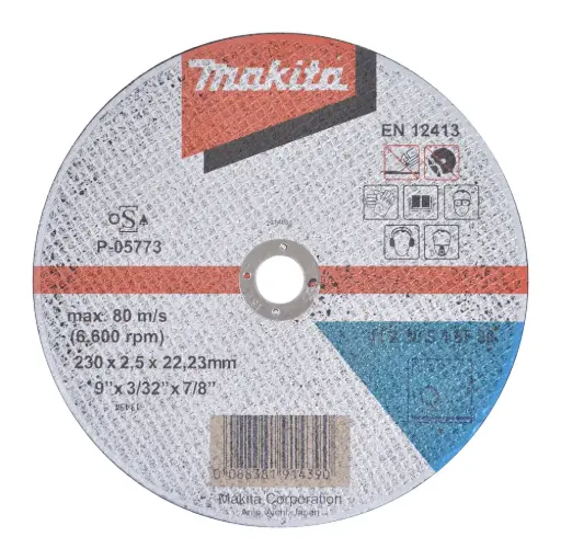 [P-05773] MAKITA Doorslijpschijf 230 mm x 2,5mm A30S4-BF • staal