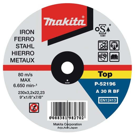[P-52233] MAKITA Doorslijpschijf 230 mm