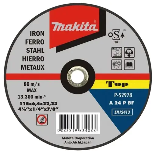 [P-52978] MAKITA Slijpschijf 115 x 6,4 mm