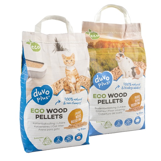 [14699] ECO houtkorrels bodembedekking of kattenbakvulling 10kg/20L