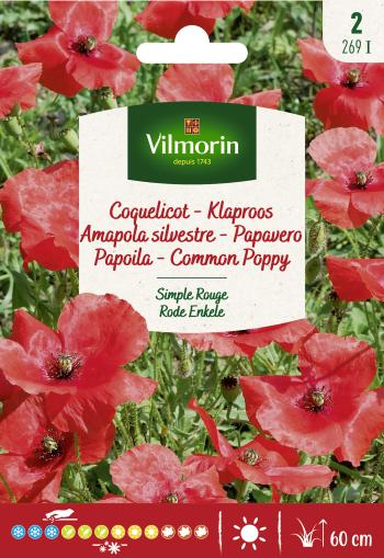 [269I] Klaproos Rode Enkele