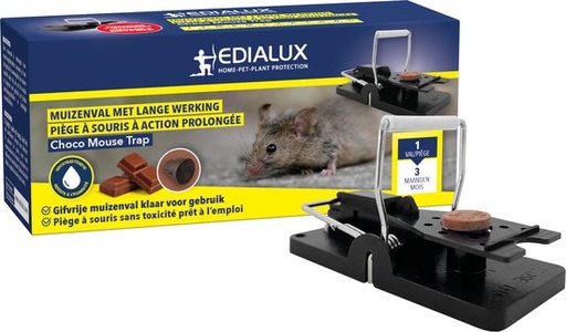 [1101078037] Edialux Choco mouse trap muizenval