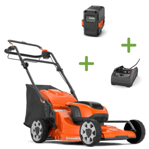[970541902] Husqvarna LC 142iS Accumaaier 42cm zelftrekkend (Incl. 1 accu en lader )