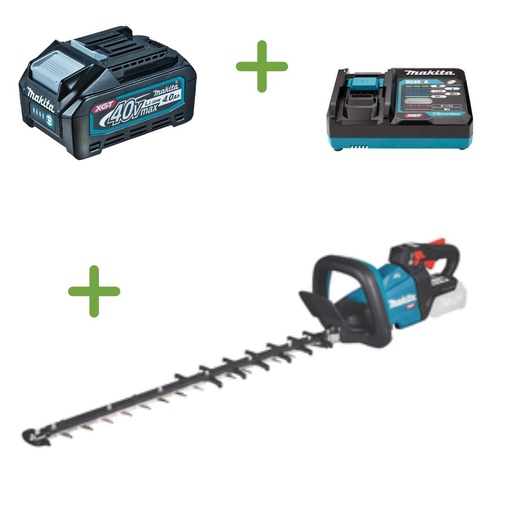 [UH005GM201] Makita UH005GZ Prof. accu heggenschaar XGT 40V - 50cm (Incl. 2 accu's en lader))