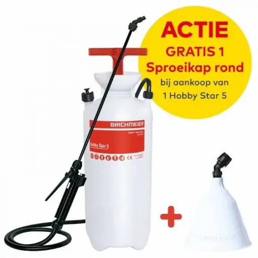 [11874801] Birchmeier Hobby Star 5 druksproeier (met gratis sproeikap)