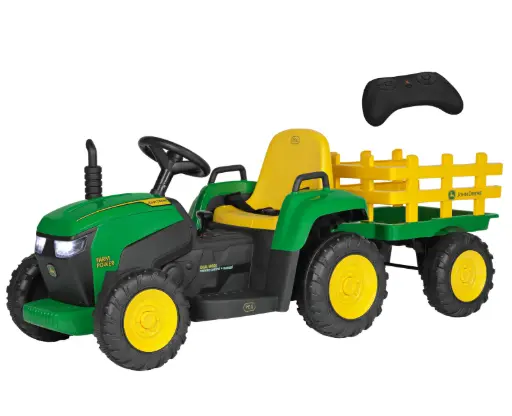 [IGOR0120] John Deere Farm Power 12V Kindertractor met remote control